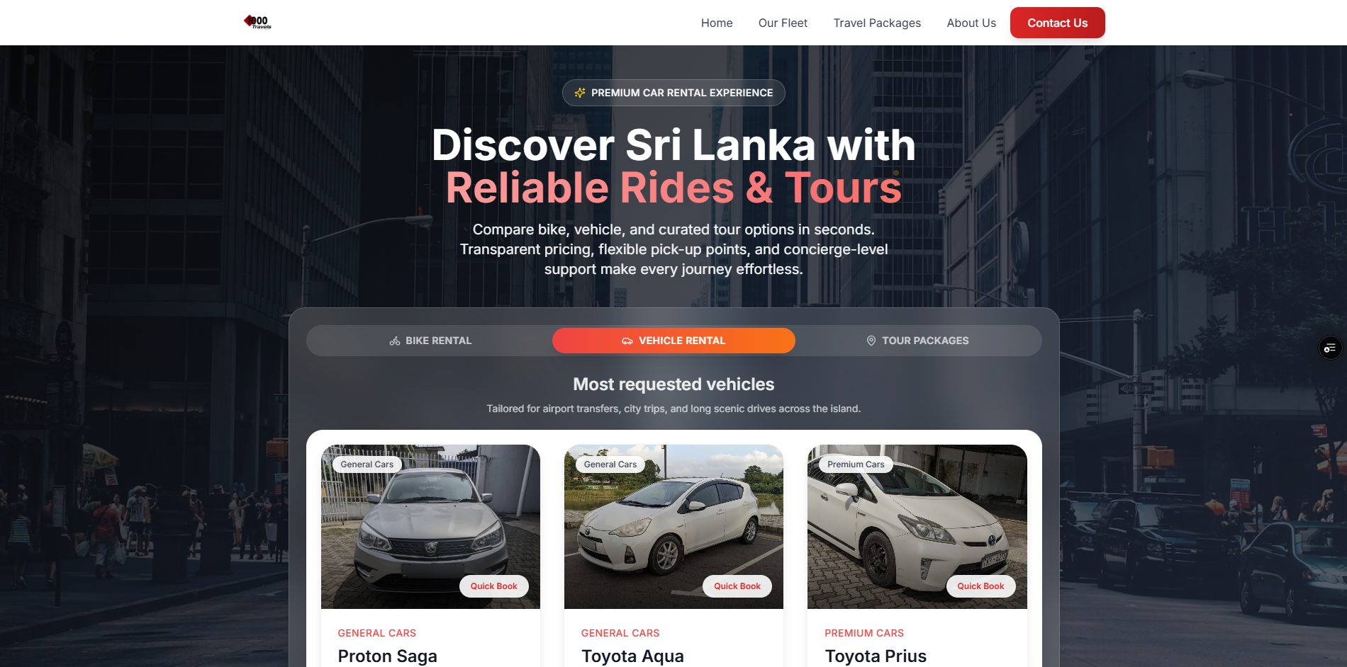 Thousand Travels Website